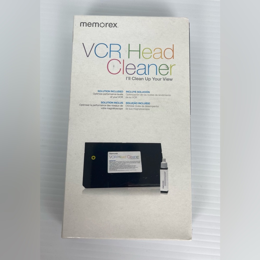 Memorex VHS VCR Video Head Cleaner Increase Signal Quality Maintenance SEALED